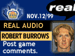 Nov. 12/99: Robert Burrows postgame