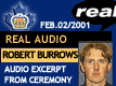 Feb. 2/01: Grad Night - Tribute to Robert Burrows