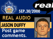 Sep. 30/2000: Jason Duffy postgame