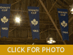 Banners up at MLG before the parade