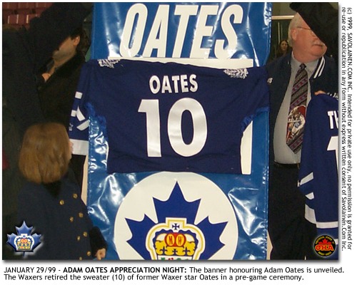 Banner honouring Adam Oates unveiled
