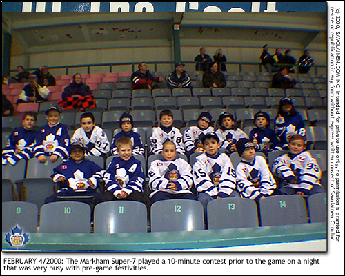 Markham Super-7 took part in the pre-game celebration