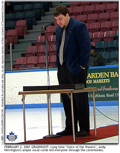 Graduation Night 2001: Andy Herrington provided the vocals