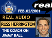 Feb. 2/01: Russ Herrington shares thoughts on Jimmy Ball