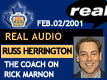 Feb. 2/01: Russ Herrington shares thoughts on Rick Marnon