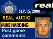 Sep. 15/2000: Mike Harding postgame comments