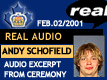 Feb. 2/01: Grad Night - Tribute to Andy Schofield
