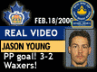 Feb. 18/2000: Jason Young's PP goal ties the score at 2-2!