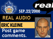 Sep. 22/2000: Eric Kleine postgame