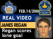 Feb. 14/2000: Game 3: James Regan scores the lone Waxer goal of the night.