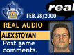 Feb. 28/2000: Playoffs 2000 - Game 3: Alex Stoyan postgame