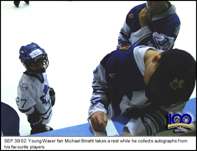 Michael Binetti, a young Waxer fan