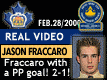 Feb. 28/2000: Playoffs 2000: Game 3: Jason Fraccaro tips home a PP goal, 2-1 Waxers!