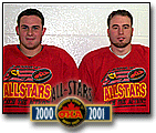 Jimmy Ball and Kevin Tompkins at the 2000-01 Ontario Provincial Junior A All-Star Game!