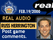 Feb. 19/2000: Head Coach Russ Herrington postgame