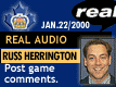 Jan. 22/2000: Head Coach Russ Herrington postgame
