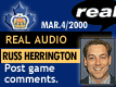 Mar. 4/2000: Playoffs 2000: Head Coach Russ Herrington Postgame comments