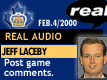 Feb. 4/2000: Assistant Coach Jeff Laceby postgame