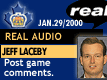 Jan. 29/2000: Assistant Coach Jeff Laceby postgame
