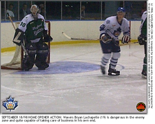 Bryan Lachapelle tenacious forechecker, dangerous offensively.