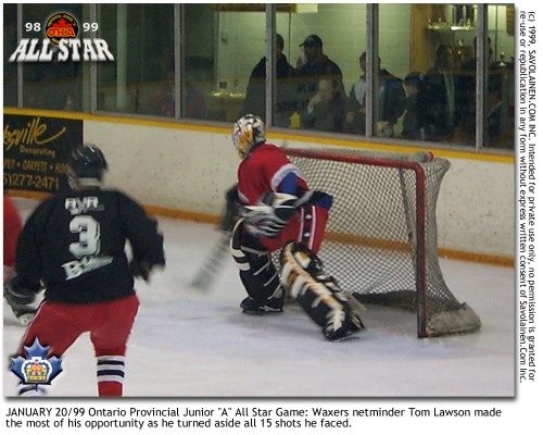 Tom Lawson, 1998-99 OPJHL ALL STAR