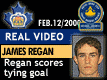Feb. 12/2000: Game 2: James Regan slaps home the third goal to tie the score at 3-3.